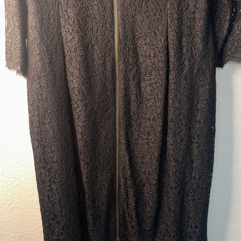 Adrianna Papell Black Lace Midi Dress - Picture 10 of 12